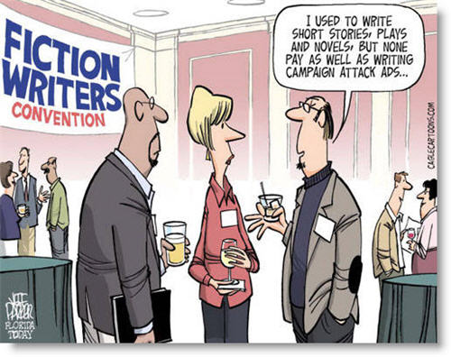 Fiction Writers Convention Cartoon 062712