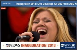 Kelly Clarkson at Inauguration